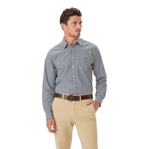 R.M. Williams Classic Poplin Check Shirt